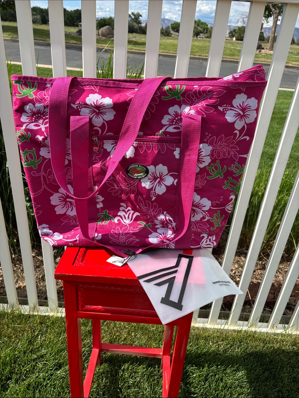 Travel Bag Nylon Zip top Large and Zip Makeup Bag